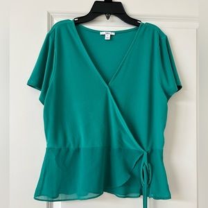 Turquoise blouse size L